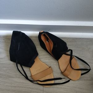 See by Chloe trendy nude black flats
